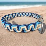 Halsband blau geflochten_2